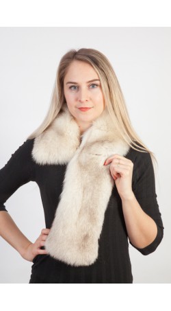 Greenland fox fur scarf-collar